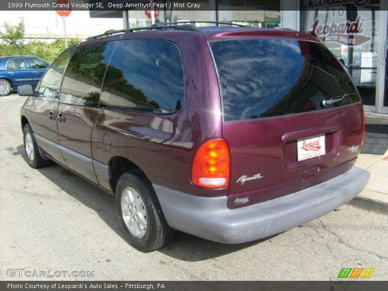 Deep Amethyst Pearl / Mist Gray 1999 Plymouth Grand Voyager SE