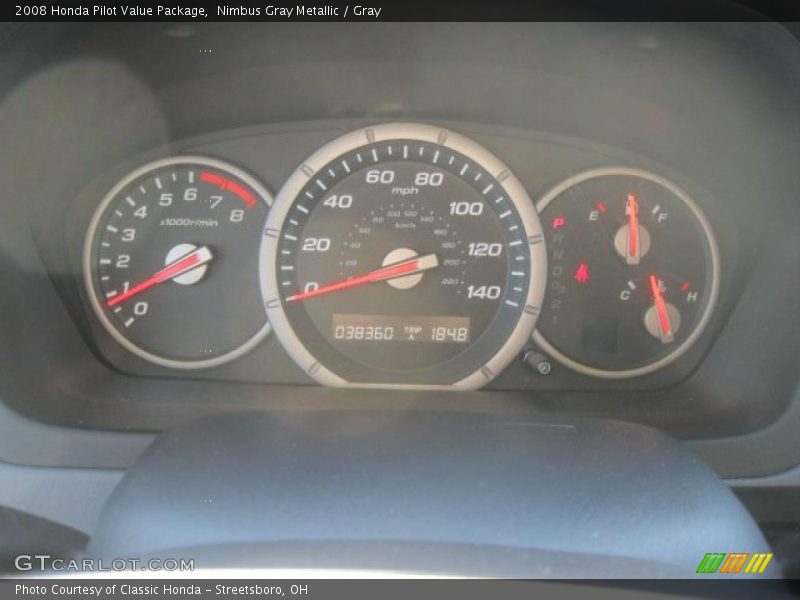 Nimbus Gray Metallic / Gray 2008 Honda Pilot Value Package