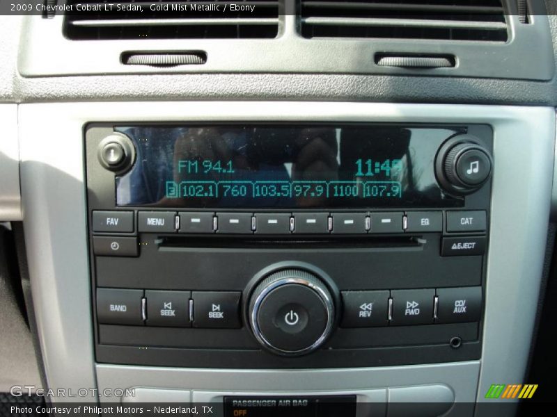 Gold Mist Metallic / Ebony 2009 Chevrolet Cobalt LT Sedan