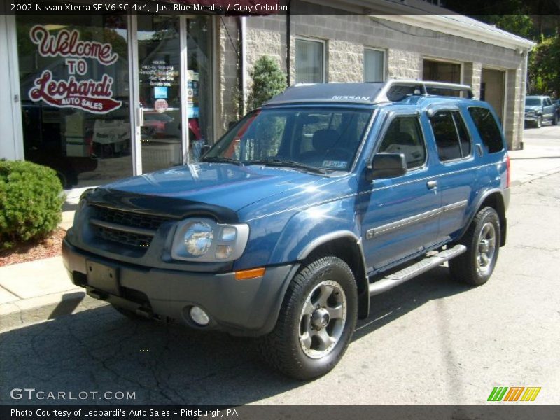 Just Blue Metallic / Gray Celadon 2002 Nissan Xterra SE V6 SC 4x4