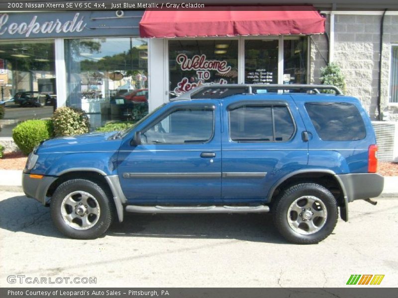 Just Blue Metallic / Gray Celadon 2002 Nissan Xterra SE V6 SC 4x4