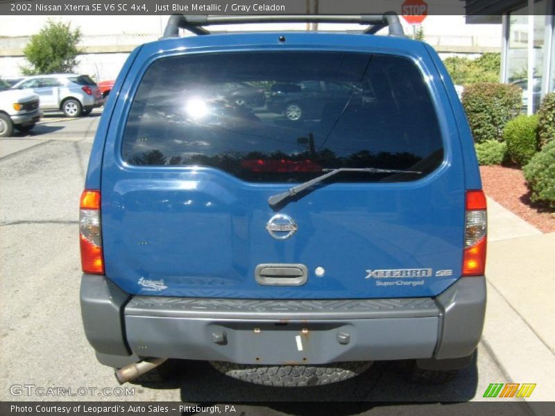 Just Blue Metallic / Gray Celadon 2002 Nissan Xterra SE V6 SC 4x4