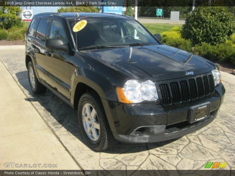 Black / Dark Slate Gray 2008 Jeep Grand Cherokee Laredo 4x4