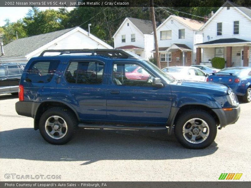 Just Blue Metallic / Gray Celadon 2002 Nissan Xterra SE V6 SC 4x4
