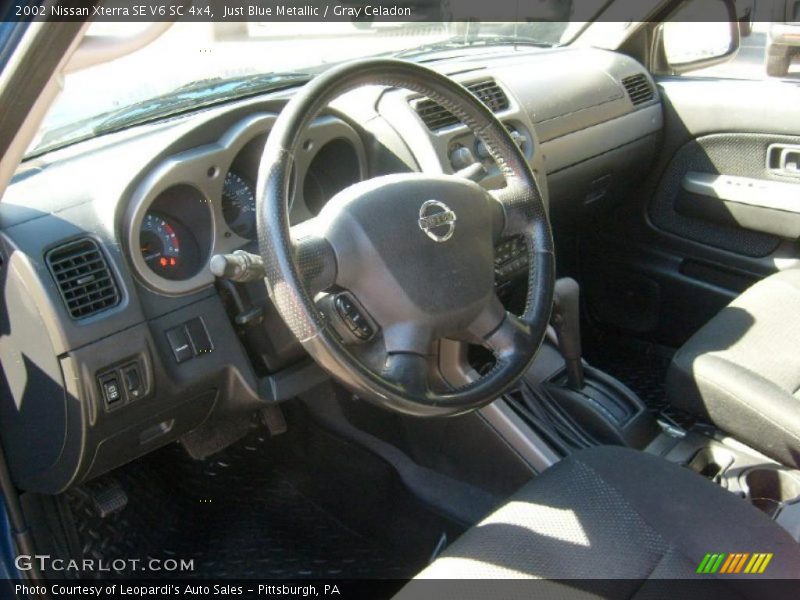 Just Blue Metallic / Gray Celadon 2002 Nissan Xterra SE V6 SC 4x4