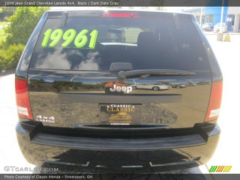 Black / Dark Slate Gray 2008 Jeep Grand Cherokee Laredo 4x4