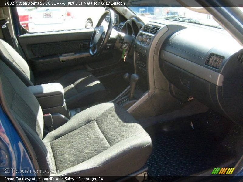 Just Blue Metallic / Gray Celadon 2002 Nissan Xterra SE V6 SC 4x4