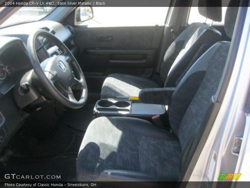 Satin Silver Metallic / Black 2004 Honda CR-V LX 4WD