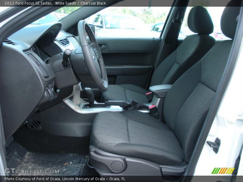 White Suede / Charcoal Black 2011 Ford Focus SE Sedan