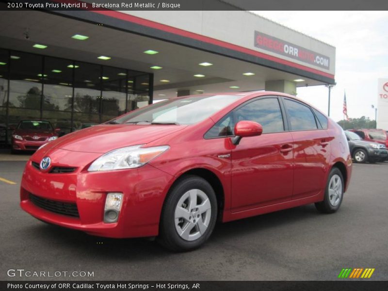 Barcelona Red Metallic / Bisque 2010 Toyota Prius Hybrid III
