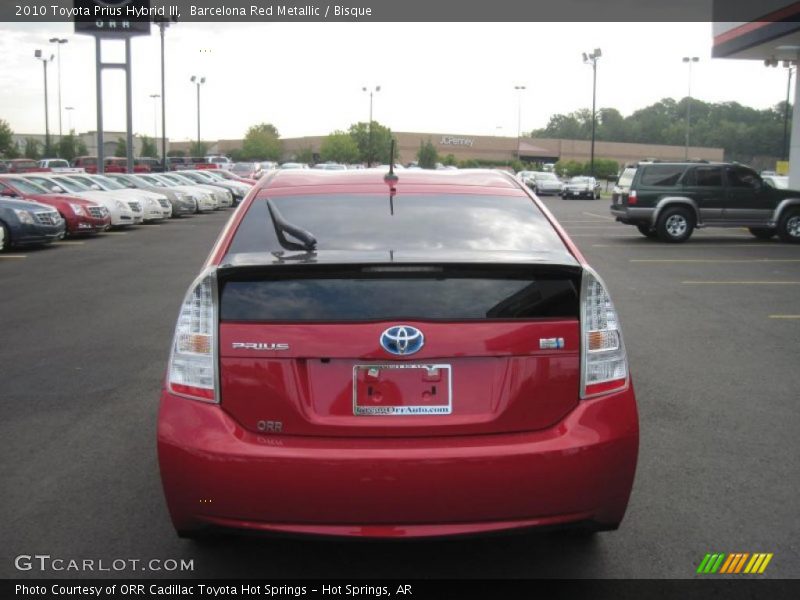 Barcelona Red Metallic / Bisque 2010 Toyota Prius Hybrid III