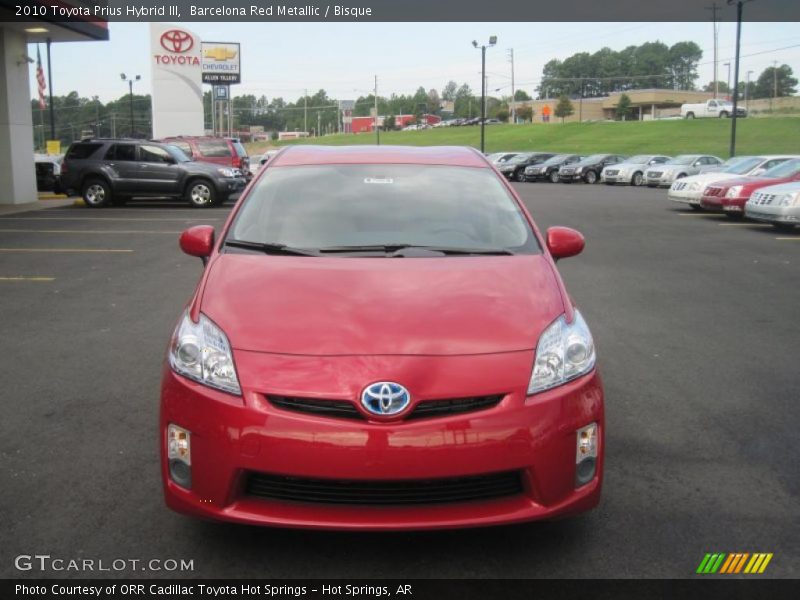 Barcelona Red Metallic / Bisque 2010 Toyota Prius Hybrid III