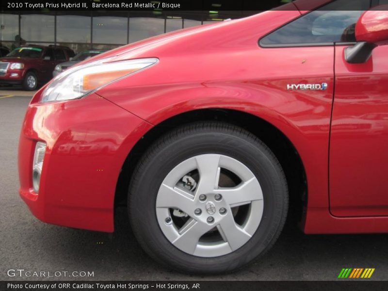 Barcelona Red Metallic / Bisque 2010 Toyota Prius Hybrid III