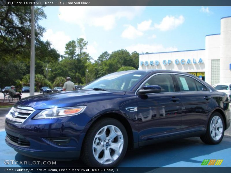 Kona Blue / Charcoal Black 2011 Ford Taurus SEL