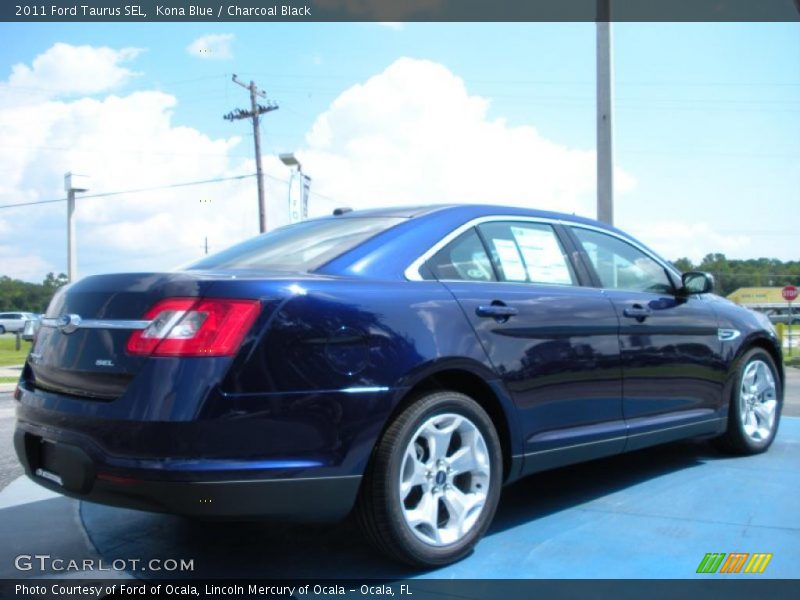 Kona Blue / Charcoal Black 2011 Ford Taurus SEL