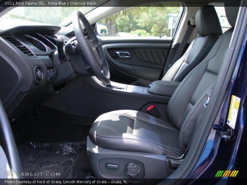 Kona Blue / Charcoal Black 2011 Ford Taurus SEL
