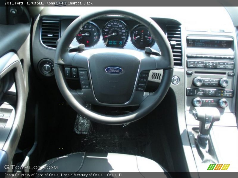 Kona Blue / Charcoal Black 2011 Ford Taurus SEL