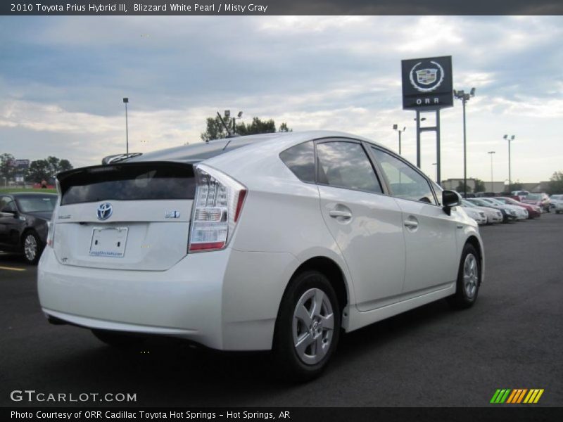 Blizzard White Pearl / Misty Gray 2010 Toyota Prius Hybrid III