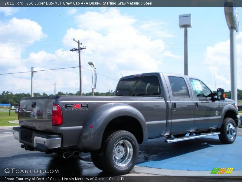 Sterling Gray Metallic / Steel 2011 Ford F350 Super Duty XLT Crew Cab 4x4 Dually