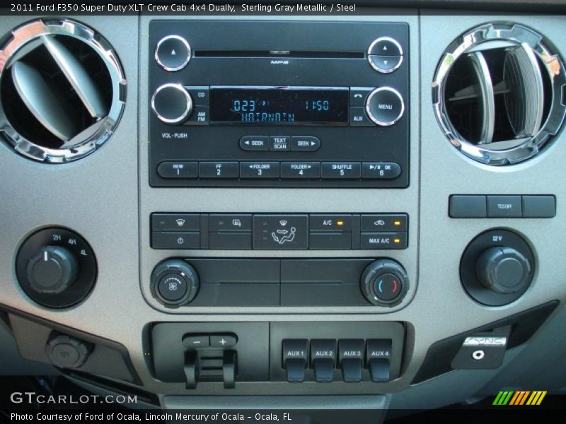 Sterling Gray Metallic / Steel 2011 Ford F350 Super Duty XLT Crew Cab 4x4 Dually