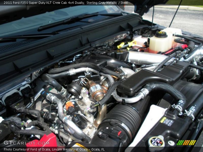 Sterling Gray Metallic / Steel 2011 Ford F350 Super Duty XLT Crew Cab 4x4 Dually