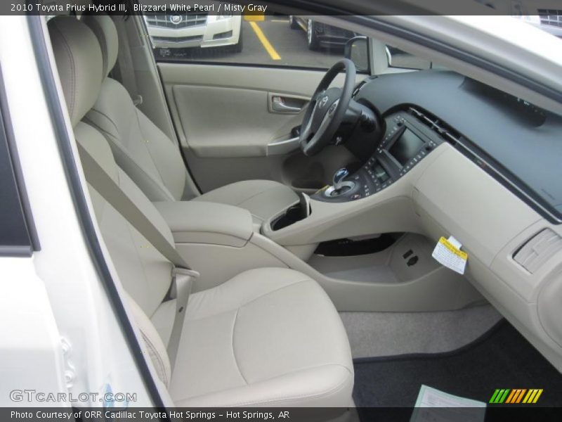 Blizzard White Pearl / Misty Gray 2010 Toyota Prius Hybrid III