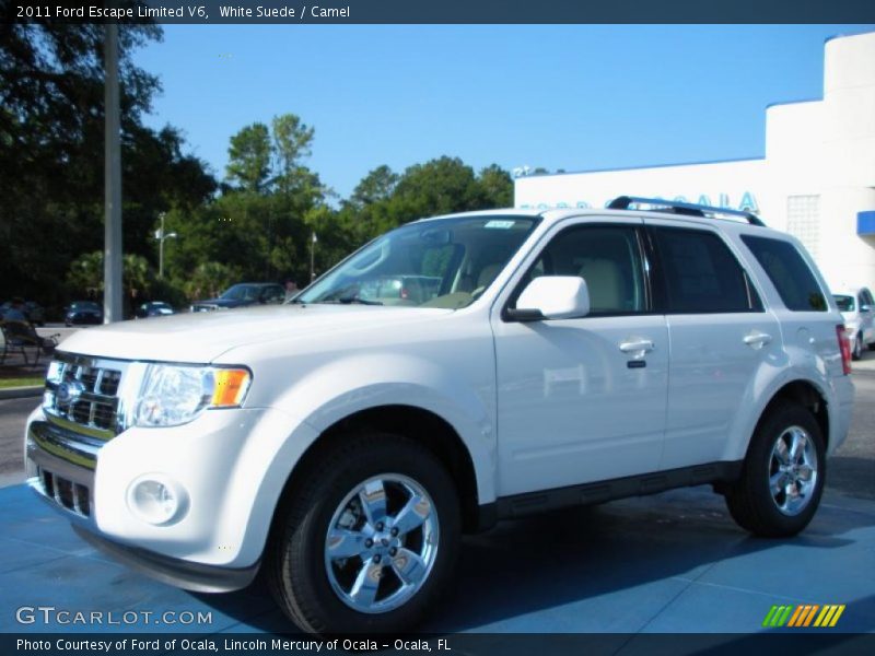 White Suede / Camel 2011 Ford Escape Limited V6