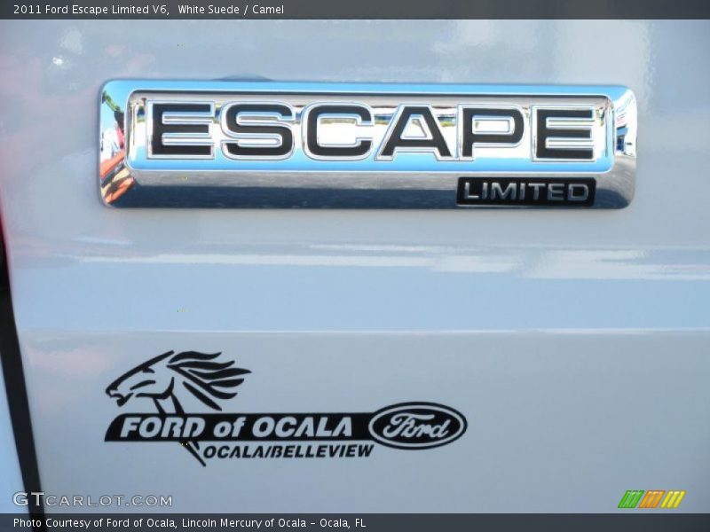 White Suede / Camel 2011 Ford Escape Limited V6