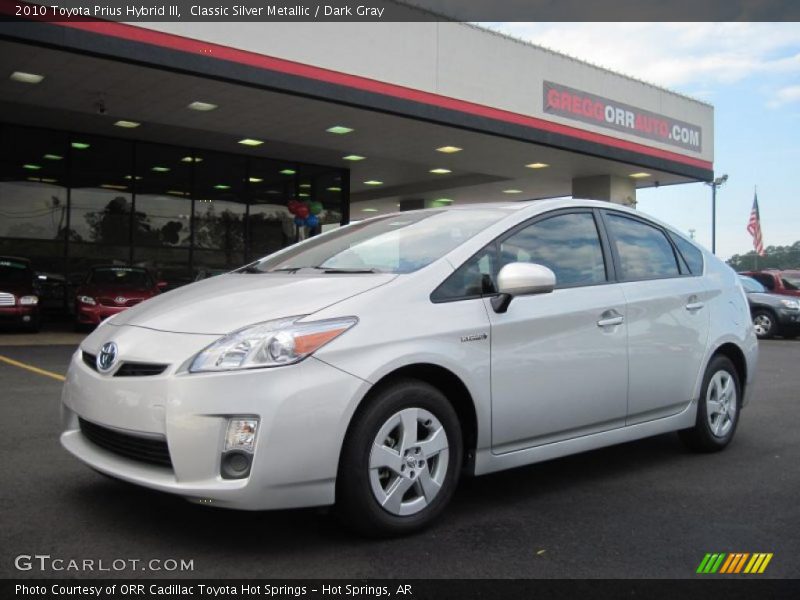 Classic Silver Metallic / Dark Gray 2010 Toyota Prius Hybrid III