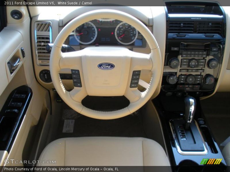 White Suede / Camel 2011 Ford Escape Limited V6