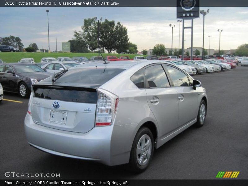 Classic Silver Metallic / Dark Gray 2010 Toyota Prius Hybrid III