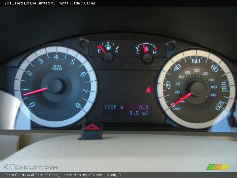 White Suede / Camel 2011 Ford Escape Limited V6