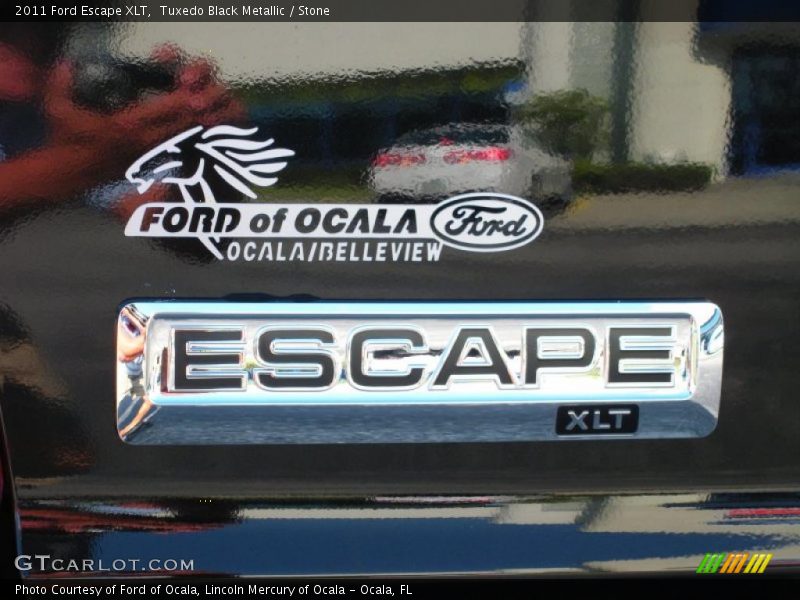 Tuxedo Black Metallic / Stone 2011 Ford Escape XLT