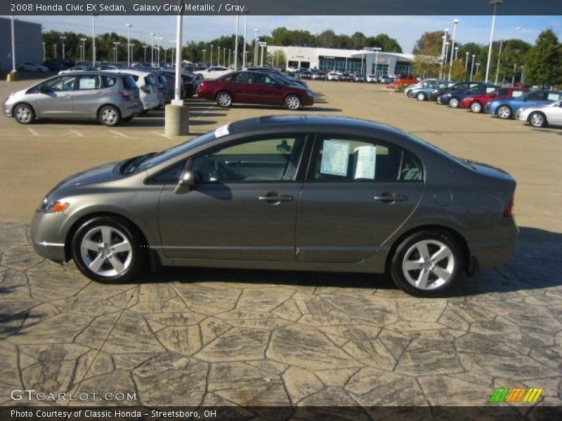Galaxy Gray Metallic / Gray 2008 Honda Civic EX Sedan