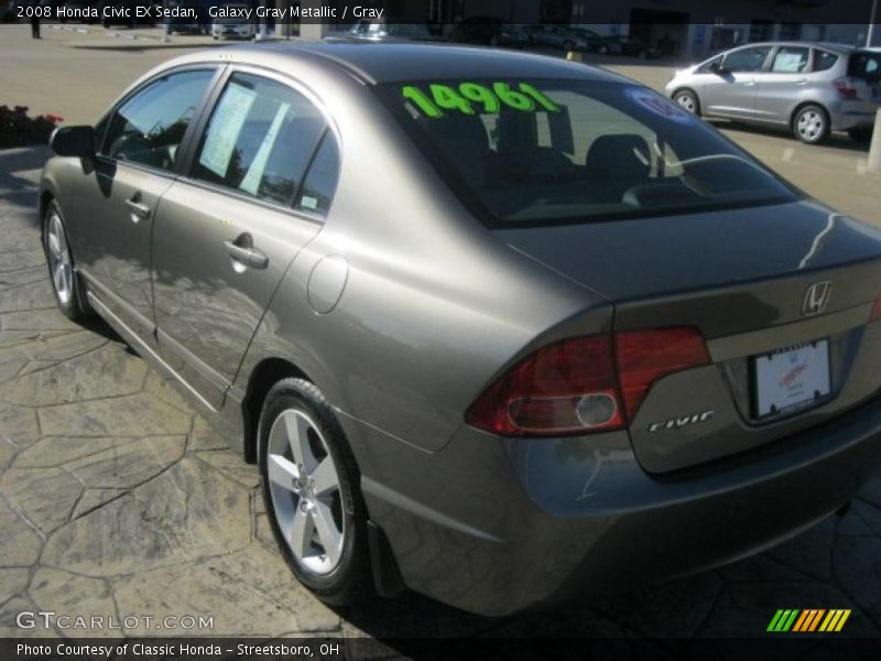 Galaxy Gray Metallic / Gray 2008 Honda Civic EX Sedan