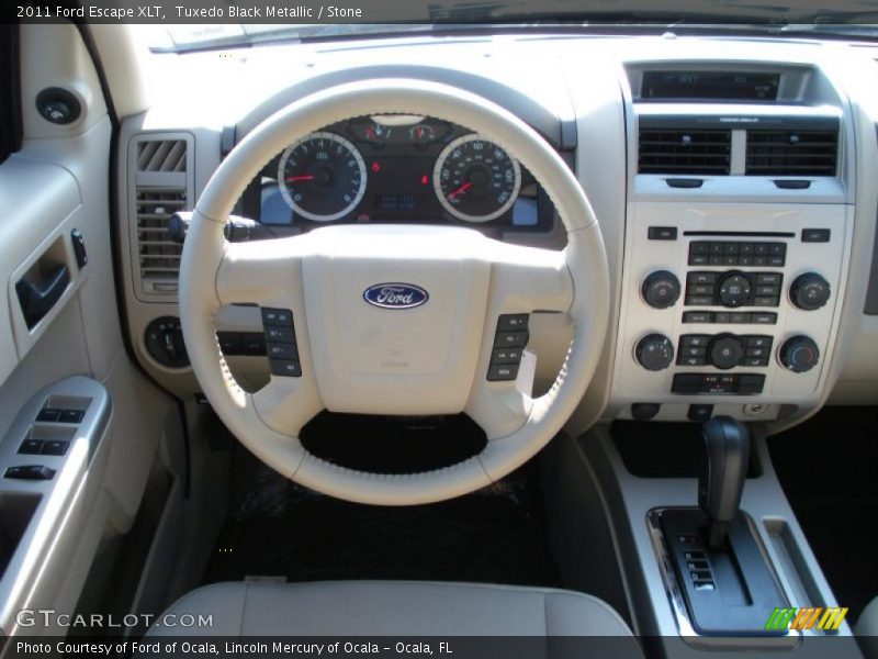 Tuxedo Black Metallic / Stone 2011 Ford Escape XLT