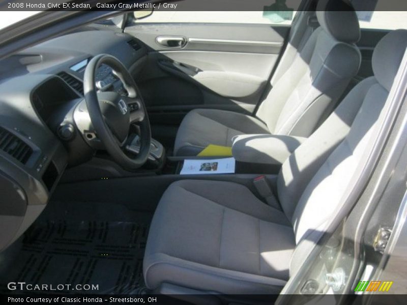 Galaxy Gray Metallic / Gray 2008 Honda Civic EX Sedan