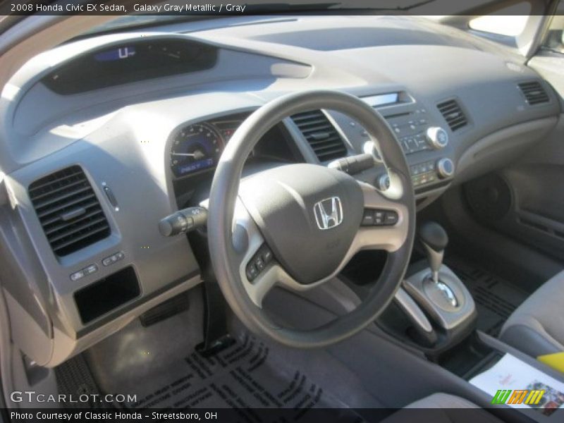 Galaxy Gray Metallic / Gray 2008 Honda Civic EX Sedan