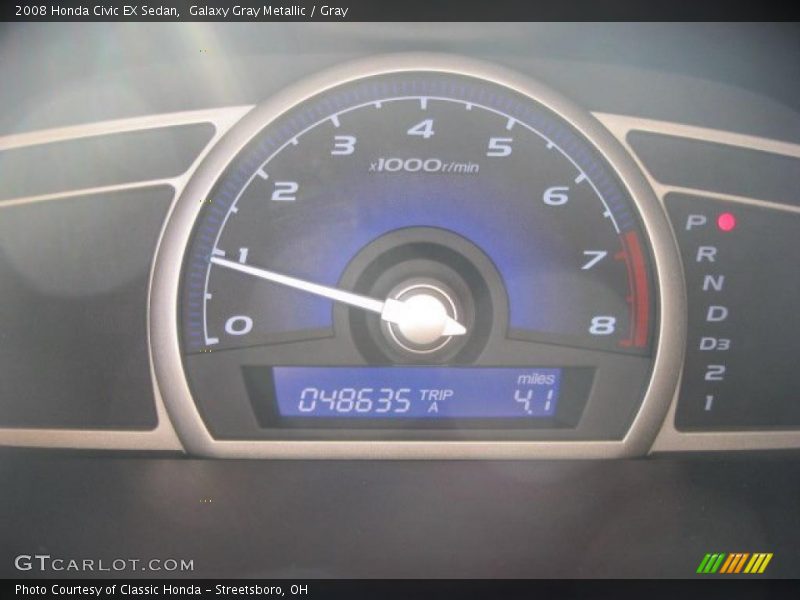 Galaxy Gray Metallic / Gray 2008 Honda Civic EX Sedan