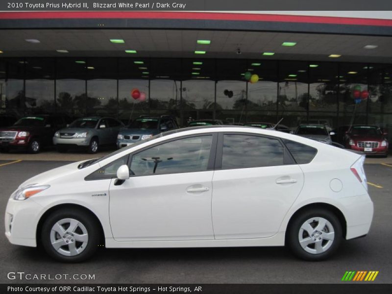 Blizzard White Pearl / Dark Gray 2010 Toyota Prius Hybrid III