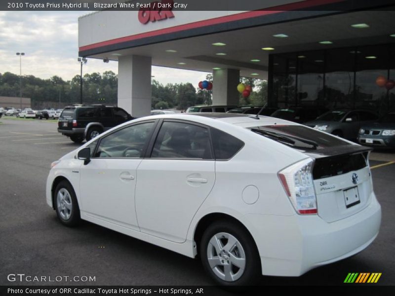 Blizzard White Pearl / Dark Gray 2010 Toyota Prius Hybrid III