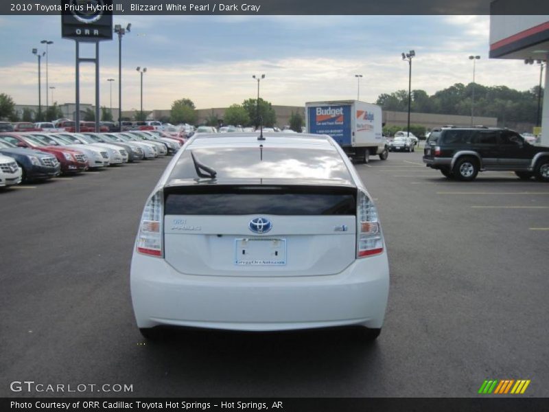 Blizzard White Pearl / Dark Gray 2010 Toyota Prius Hybrid III