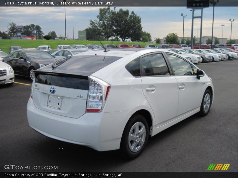 Blizzard White Pearl / Dark Gray 2010 Toyota Prius Hybrid III