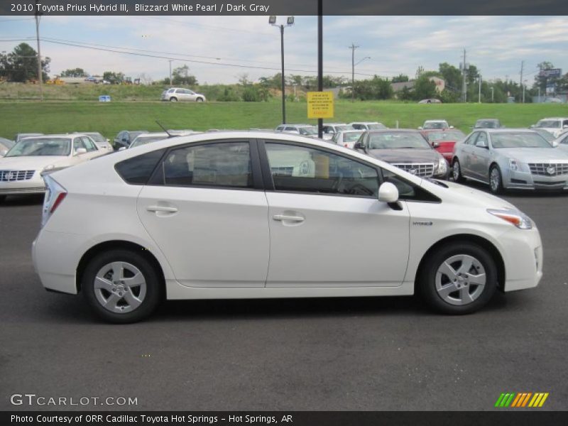 Blizzard White Pearl / Dark Gray 2010 Toyota Prius Hybrid III