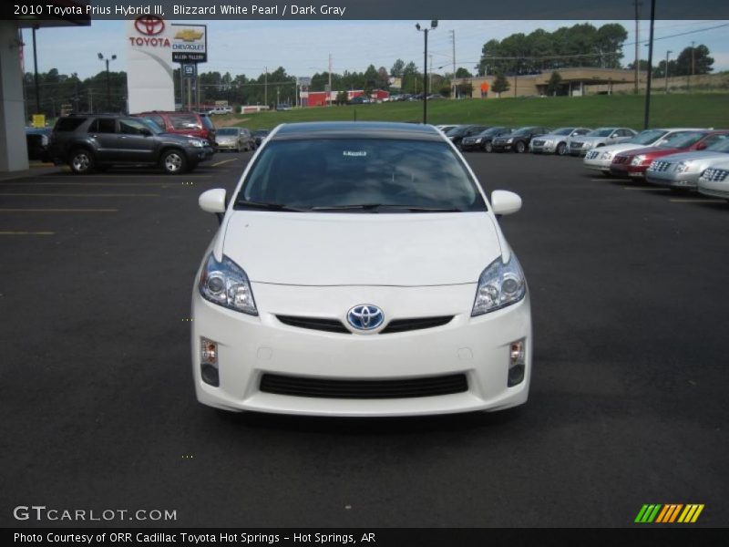Blizzard White Pearl / Dark Gray 2010 Toyota Prius Hybrid III