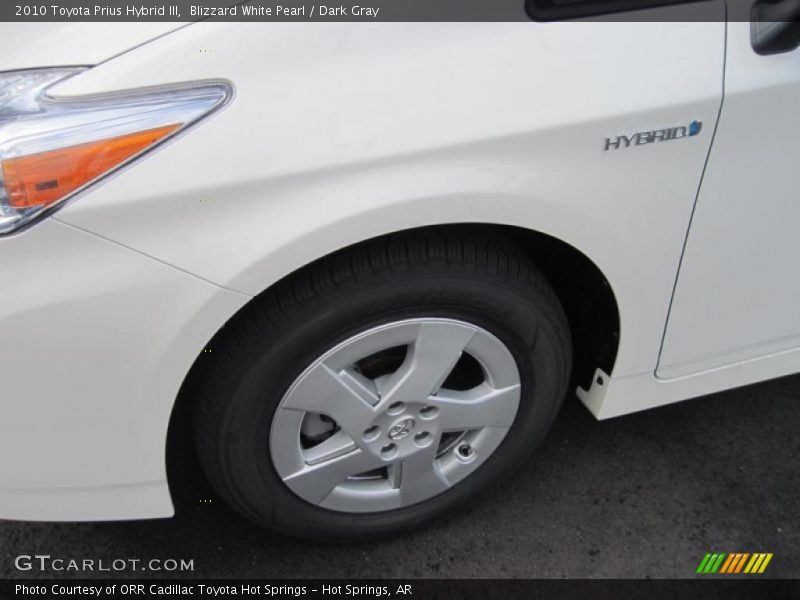 Blizzard White Pearl / Dark Gray 2010 Toyota Prius Hybrid III