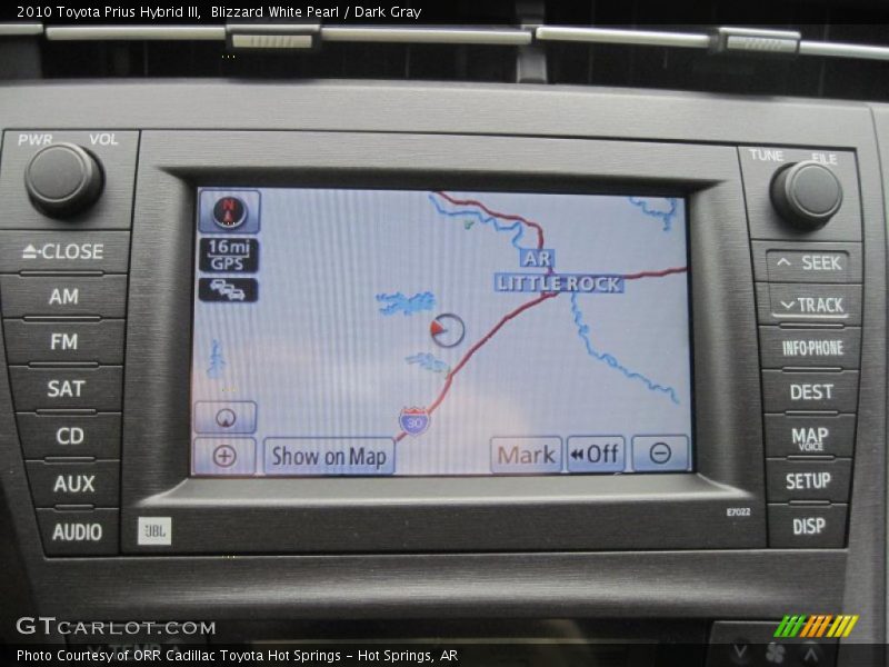 Blizzard White Pearl / Dark Gray 2010 Toyota Prius Hybrid III