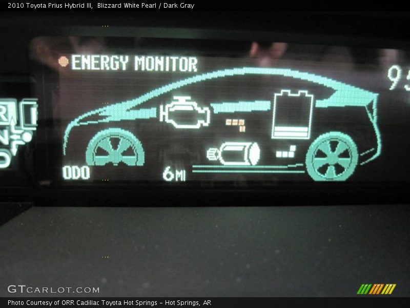 Blizzard White Pearl / Dark Gray 2010 Toyota Prius Hybrid III