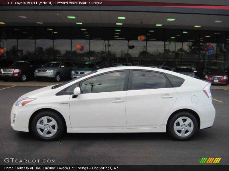 Blizzard White Pearl / Bisque 2010 Toyota Prius Hybrid III