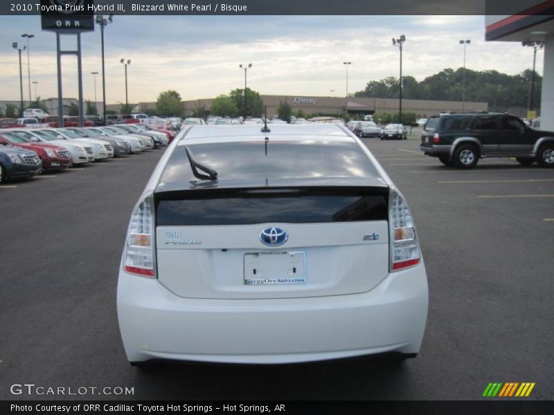 Blizzard White Pearl / Bisque 2010 Toyota Prius Hybrid III